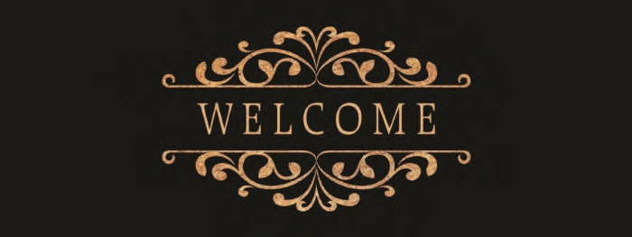 Black Welcome Coir Doormat <br><h6>DMC-NIV21</h6>